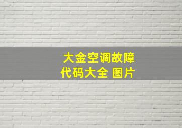 大金空调故障代码大全 图片